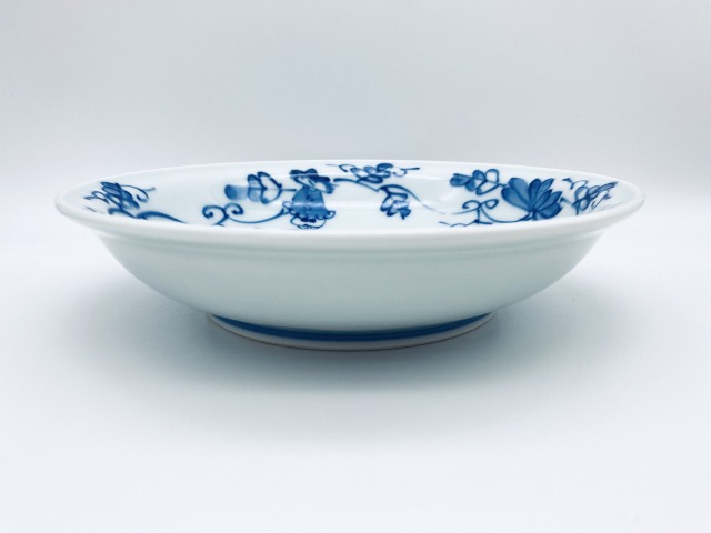 唐草異人玉渕スープ皿しん窯青花限定商品