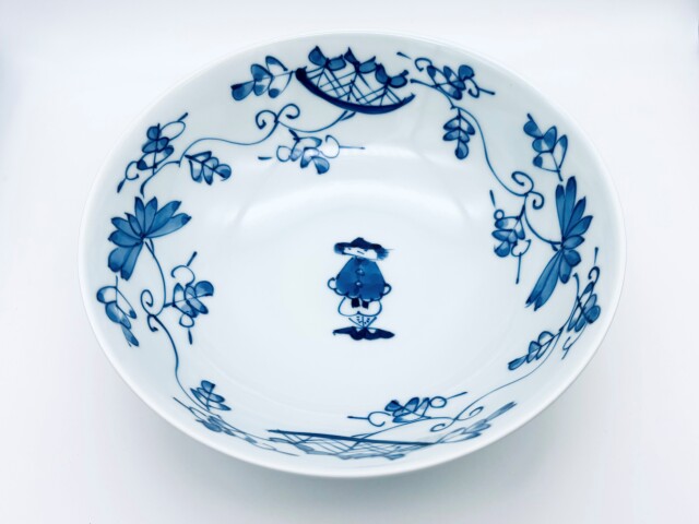 唐草異人中華丼 しん窯青花