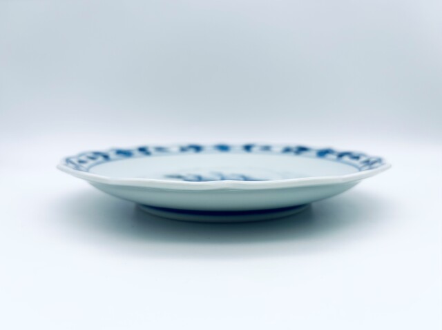 カール紅毛人桔梗渕台皿