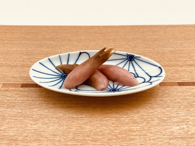 菊花ミニレモン皿 しん窯青花匠