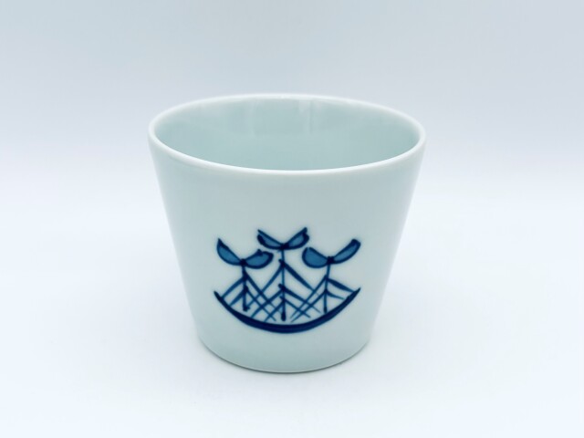 異人そば猪口（ミニ） 限定商品しん窯青花