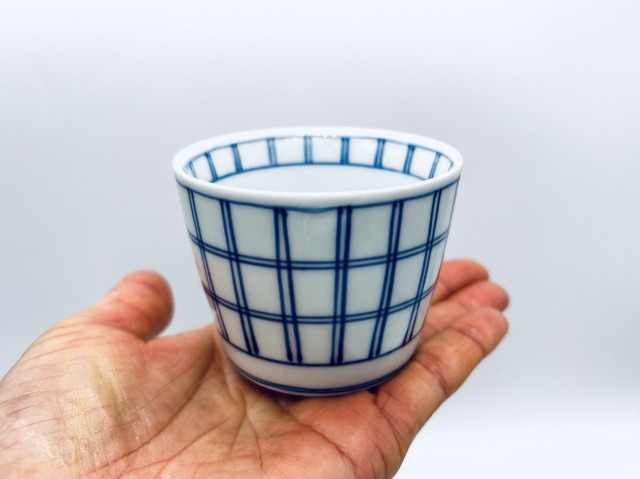格子そば猪口(小)