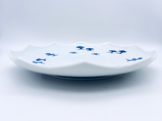 松林渕菱型皿21cm