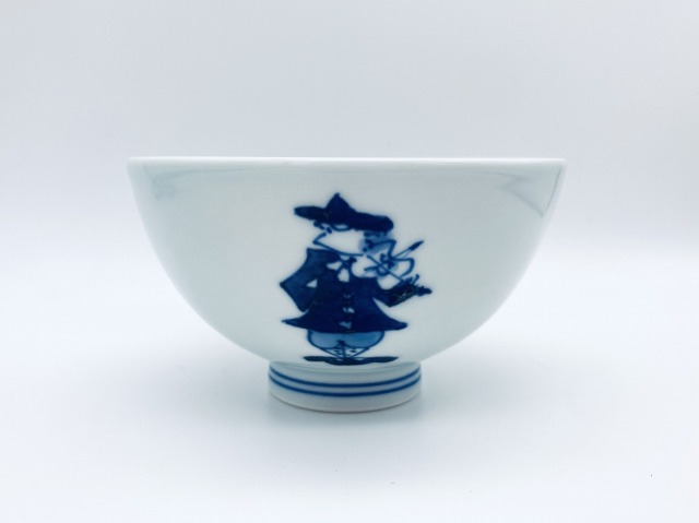 mo二重奏３.８寸丸飯碗 しん窯 青花