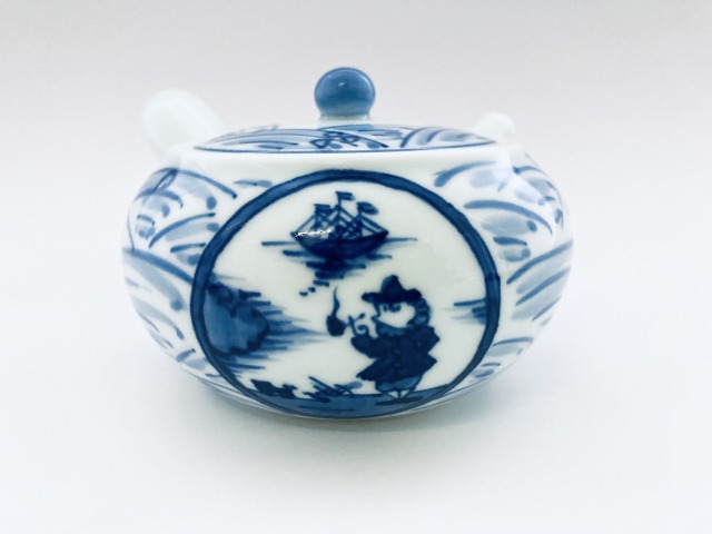 高麗　青磁　花草唐子紋水注　韓国　ポット　急須 鉄絵 絵高麗 高麗青磁 花草紋 梅瓶 朝鮮 高麗 李朝 花瓶 骨董