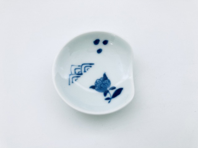 有田焼　青花　しん窯　箸置き　異人 6個セット　希少 異人づくし片切箸置き しん窯青花