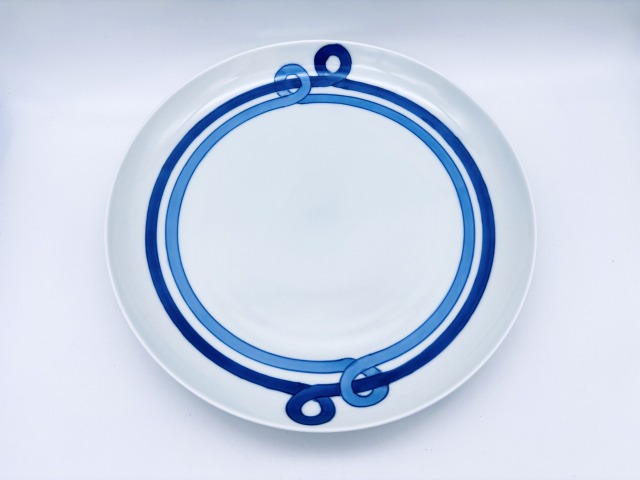 帯文皿21cm