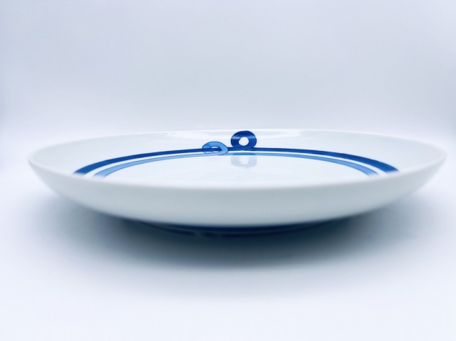 帯文皿21cm