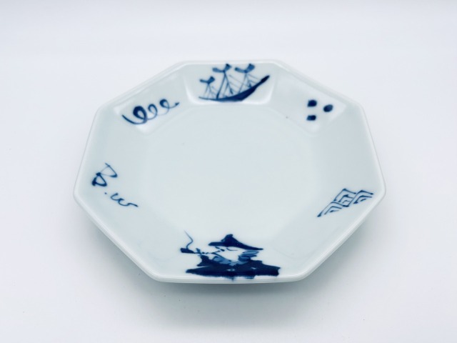 パイプ異人正八角銘々皿