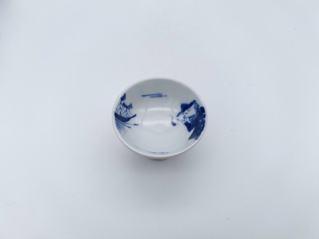 パイプ異人_高台盃　しん窯青花　限定商品