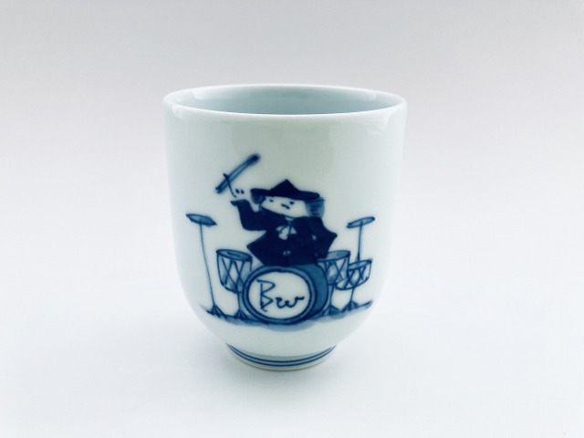 ロック湯呑（小） しん窯青花 限定商品