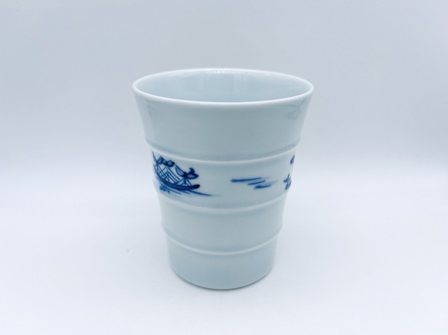 さすらい異人段付フリーカップしん窯青花 限定商品