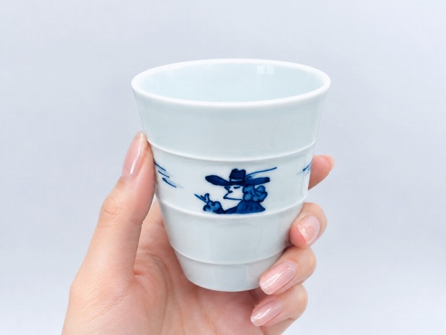 さすらい異人段付フリーカップしん窯青花 限定商品