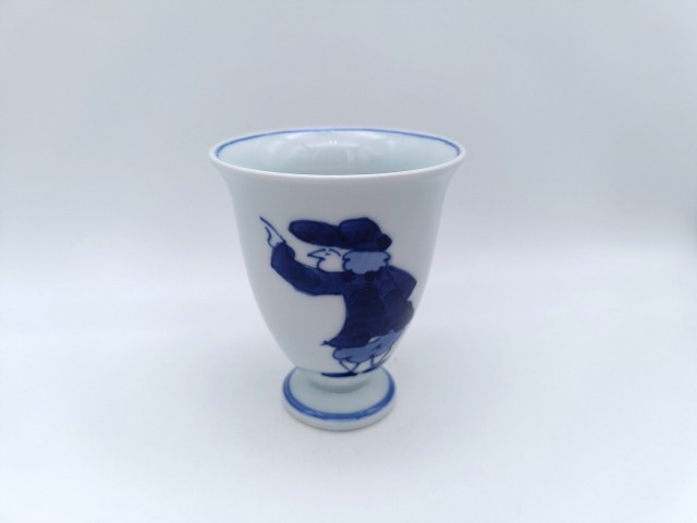 （初期）紅毛人　ワインカップ　しん窯青花　限定商品