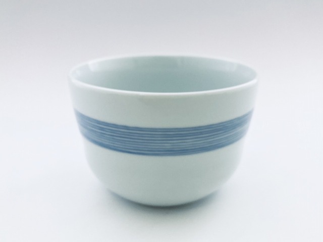 有田焼 しん窯 青花 桃太郎 丼 ももたろう どんぶり茶碗 少年剣士 剣道