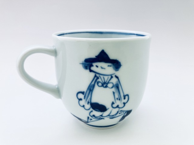 三人異人ミニマグカップ しん窯 青花