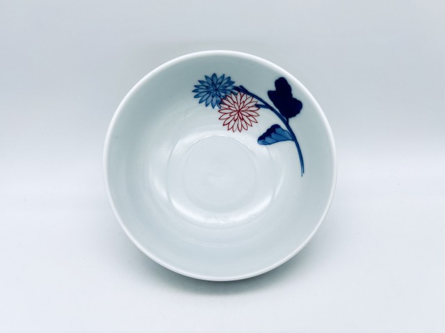 染錦菊紋取鉢