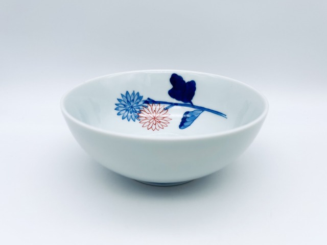 染錦菊紋取鉢