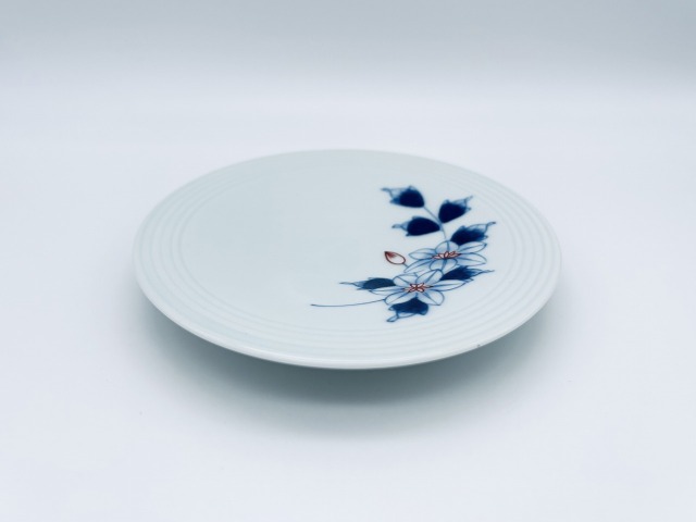 染錦鉄線花渕しのぎ小皿 しん窯青花匠 限定商品