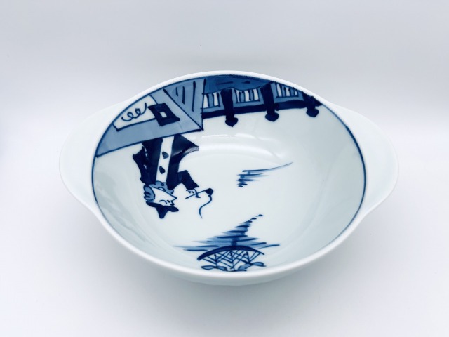 mo便り異人耳付丼(小)  しん窯 青花
