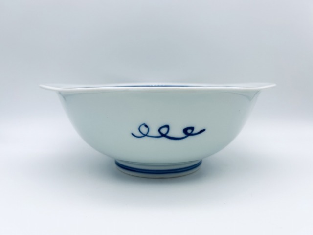 mo便り異人耳付丼(小)  しん窯 青花