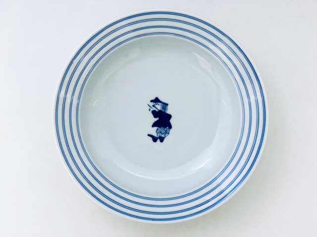 mo紅毛人LAKTAK ７寸鉢 しん窯青花