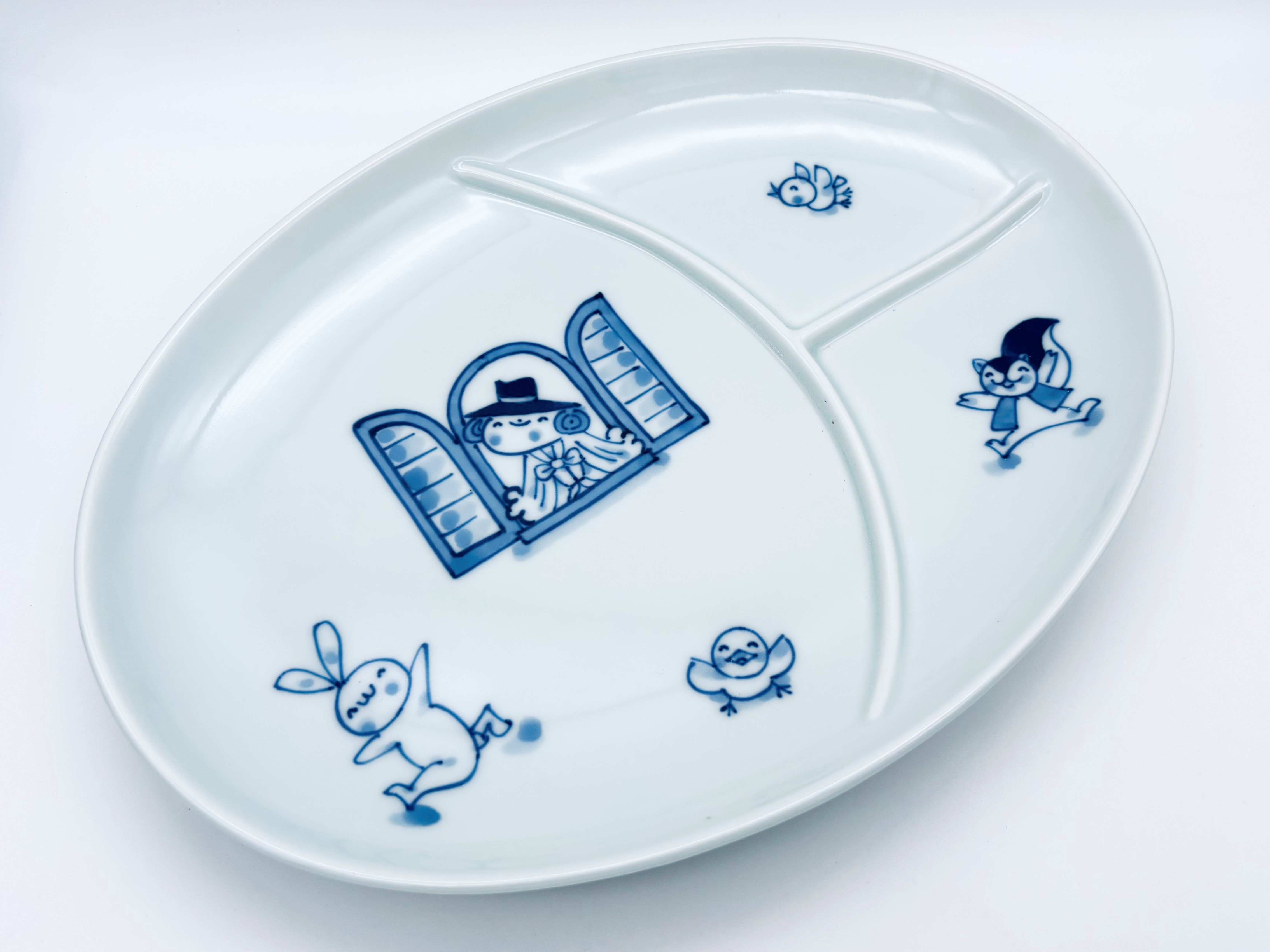 マント異人仕切皿