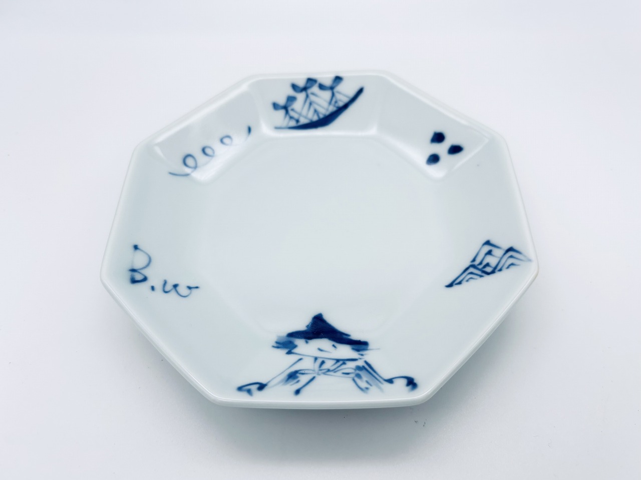 マント異人正八角銘々皿