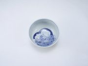 【名前入り】ふたりっこ玉渕4寸丼 しん窯 青花