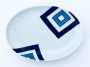 EDO小判銘々皿  しん窯 青花