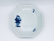 ハーモニーシリース&#12441; バイオリン正八角銘々皿 しん窯青花