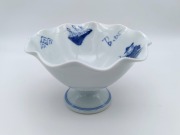 異人づくし　輪花小鉢　しん窯青花　限定商品