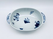 mo異人づくし小判耳付グラタン碗 しん窯青花