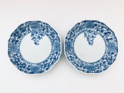 菊唐草渕上がり木甲5寸皿ペア 限定商品