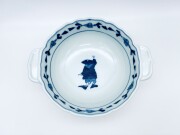 カール紅毛人新耳付きスープ碗