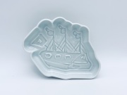 オランダ船 刻の小皿
