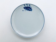 オランダ船丸銘々皿 しん窯 青花