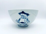 三人異人5寸深丼 しん窯 青花