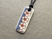 染錦薄青桜ペンダント
