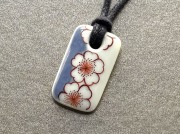 染錦薄青桜ペンダント