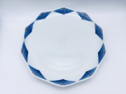 染錦菱渕菱文皿21cm