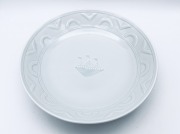 陽刻VOC帆船丸鉢