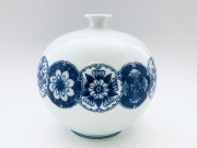 雪輪花文丸壺 青花匠限定商品