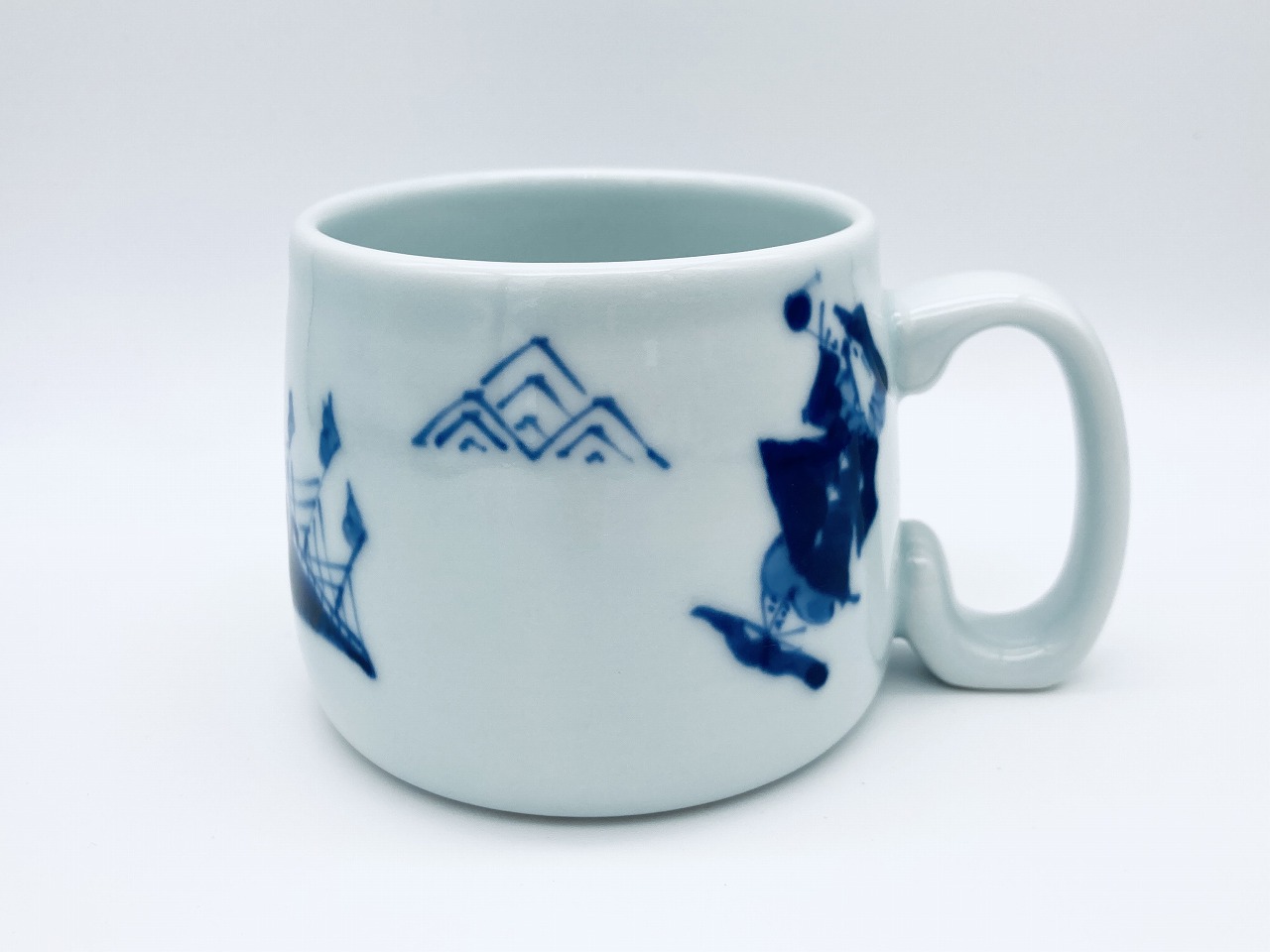 mo異人づくし子供用マグカップ しん窯青花