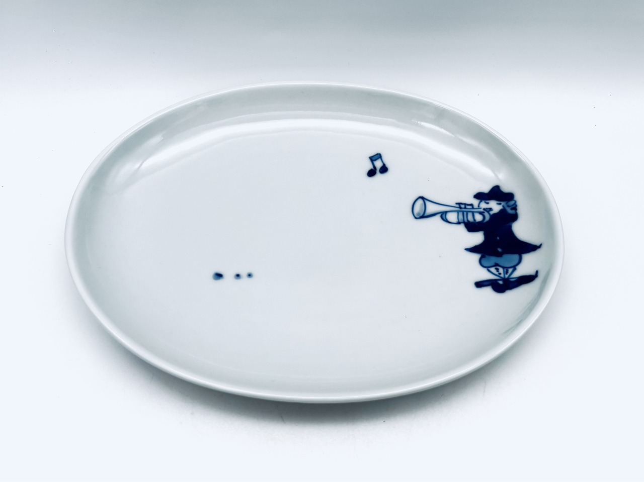 南蛮人音小判銘々皿トランペット