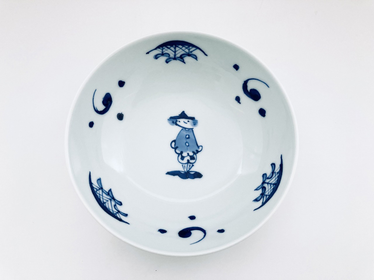 mo濃マント異人５寸ボール しん窯 青花