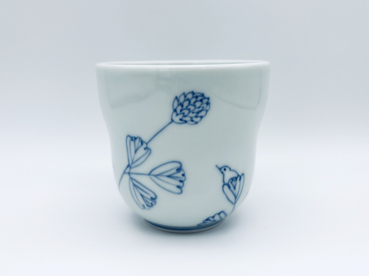 野いちご瓢型湯呑しん窯青花匠