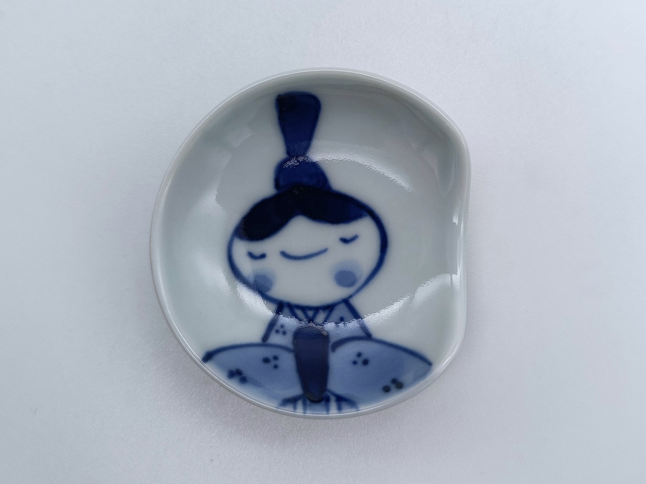 おだいりさま片切箸置 しん窯青花
