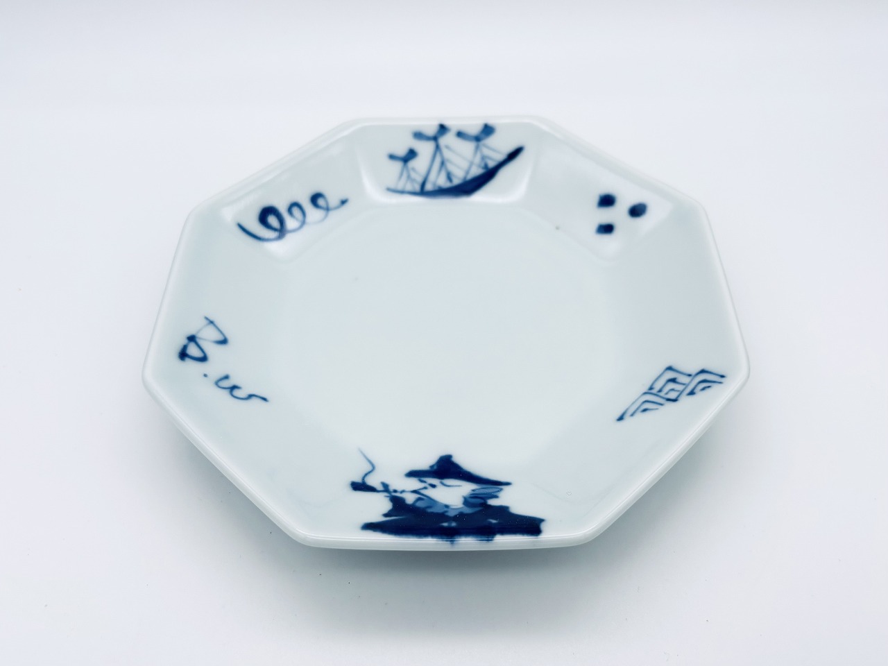 パイプ異人正八角銘々皿