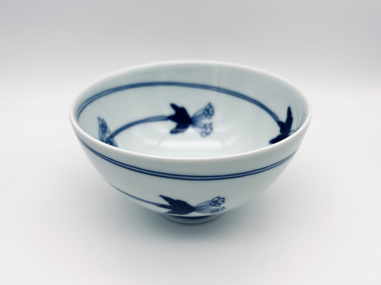 つるりんどう38丸飯碗